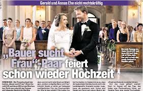 Romantisches ende bei bauer sucht frau: Bauer Sucht Frau Paar Feiert Schon Wieder Hochzeit Pressreader