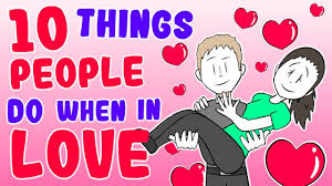 10 Silly Things People Do When They Are In Love Youtube