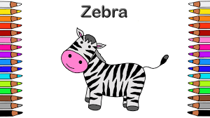 Malen Mit Kindern Fur Kinder Ausmalbilder Fur Kinder Malbuch Fur Kinder Zebra Youtube