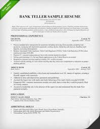 Bank Teller Resume Ipasphoto
