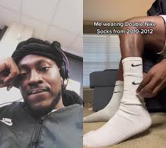 Double shop nike socks
