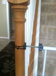 Stairways age/weight banister kit included for safe and easy mounting at the top or bottom of stairs (accomodates banisters 2.75 to. Baby Gates On Wrought Iron Railing Baby Gates Banister Baby Gate Diy Baby Gate