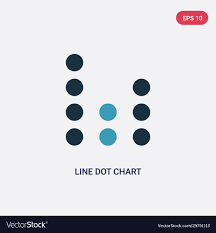 Two Color Line Dot Chart Icon From User Interface