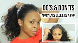 As glue can be harmful, you should follow the step by step guide mentioned below. Do S Dont S How To Apply Lace Glue For Beginners Properly My First Wig Youtube