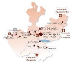 Mapa De Jalisco Diario De Viajes Guadalajara Lagos De Moreno