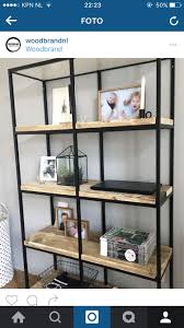 Ikea Vittsjo Stellingkast Met Steigerhout Stellingkast Thuisdecoratie Interieur