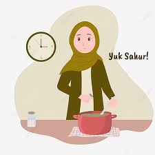 Chef of the restaurant selfie. Muslimah With Hijab Cooking During Ramadhan For Suhoor Sahur Suhoor Ramadan Png And Vector With Transparent Background For Free Download