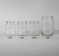 Factory Wholesale Customized 100ml 150ml 180ml 220ml 400ml 500ml 1000ml  Food Jars Wide Mouth Storage Glass Jar with Aluminum Lid