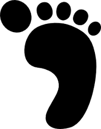 Right Foot Print Clip Art Clip Art Footprint Image Painting
