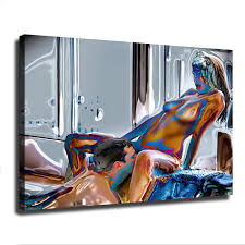 Amazon.co.jp: 油絵エロティックなヌード女性の官能的な現代アートオリジナルエロティックアートエロティックアート寝室の壁装飾セックスアート ヌード女性へのギフト