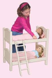 Guidecraft Doll Bunk Bed White G98127 Doll Bunk Beds Baby Doll Furniture Doll Beds