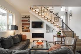 Contemporary Living Room Stair Design Stairs In Living Room Small Modern Living Room Room Under Stairs