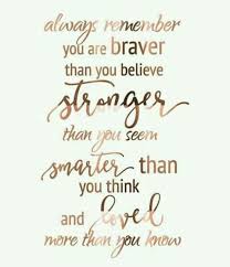 36 quotes from smarter than you think: Selfdevelopmenttipsquotesgoals Posted To Instagram Always Remember You Are Braver Than You Believe Stron Think Positive Quotes Thinking Quotes Happy Quotes