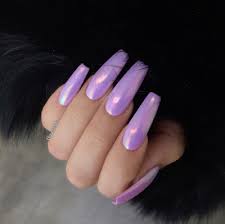 It is suitable for daily life, for example, acrylic coffin nails are low profile in the office, and it is relatively noble. Purple Acrylic Nails Coffin New Expression Nails