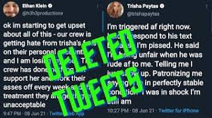 Born in riverside, california, they were raised in illinois before relocating to los angeles in their teens. Deleted Tweets From Ethan And Trisha S Frenemies Twitter Fight Youtube