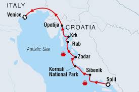 This clickable map of croatia gives an overall view of the major destinations. Cruising Croatia S Northern Coast Islands Split To Venice Intrepid Travel Us