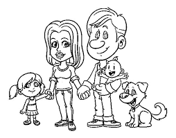 Como dibujar una hermosa familia dibujo facil paginas para colorear youtube. Resultado De Imagen Para Familia Con Un Perro Para Colorear Familia Dibujos Dibujos Familia Con Perro