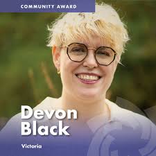 Congratulations to Devon Black from Victoria! Devon is the co-founder of  @AccessBC, a campaign advocating for free prescription contraception in BC.  Thanks to her tireless dedication, the policy was implemented in April