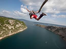 Bungee jumping involves jumping from a structure high above the ground while attached to a long rubber cord. World S Tallest Bungee Jumps Adventure Vacations Travel Channel Travel Channel