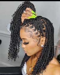 Daily Braids Inspirations On Instagram Follow Shadesofbraid For More In 2021 Box Braids Hairstyles For Black Women Braids Hairstyles Pictures Braids With Curls