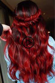 Russisch Rot Haar Rothaar Dunkelhaar Mochten Dunkelhaar Augen Mit Farbe Dunkel Rot Fang Haar Styling Leuchtend Rote Haare Haarfarbemittelfarben