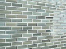 Light Gray Blue Aqua Green Glass Mosaic Subway Tile Bathroom Kitchen Backsplash Contemporary Kitchen Tiles Glass Mosaic Tile Kitchen Blue Backsplash Kitchen