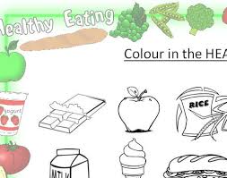 It's been linked to an increased risk of conditions such as obesity, type 2 diabetes, depression and cancer. Colour In The Healthy Foods