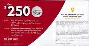 The huntington national bank is an equal housing lender and member fdic. Targeted 250 Tcf Bank Account Mailers Are Back