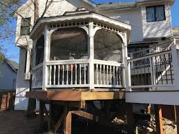 If a previous tenant or owner painted over your deck boards, there may have been a good reason. The Challenge How To Replace Decking Under Gazebo Doityourself Com Community Forums