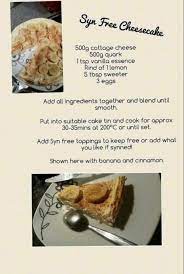 Syn Free Cheesecake Recipe Slimming World Slimming World Desserts World Recipes Slimming World Treats