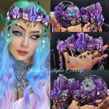 Handmade Crystal Crown for Sale with Adjustable Size and Various Crystals