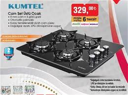 Arnova set üstü siyah cam ocak (yeni̇ ürün)(8mm cam ve metal düğme yeni̇ ürün). Kumtel Cam Set Ustu Ocak Indirimde Market