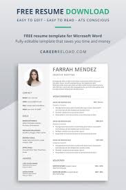 Any resume template word you pick is a wise examination of your professional and personal experiences designed to maximize the impact the only problem with resume template microsoft word might be that it is difficult to edit. Pin On Free Resume Templates