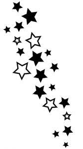 Meer vrouwelijke tattoos, zoals een vlindertattoo, een sterrenregen of eenhoorn. Stars Diycuttingboard Star Tattoo Designs Star Tattoos Stencil Patterns