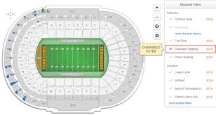 Tennessee Football Neyland Stadium Seating Chart