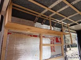 Ram Promaster Rv Camper Van Conversion Walls Ceiling And Overhead Cabinets In 2020 Van Conversion Walls Camper Van Conversion Diy Van Conversion Campervan