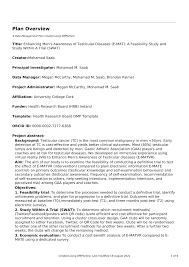 Enhancing Men's Awareness of Testicular Diseases (E-MAT): A Feasibility  Study and Study Within A Trial (SWAT)
