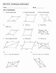 A parallelogram is just one type of polygon. Properties Of Parallelograms Worksheet Unique Geometry Unit 5 Parallelograms And Rectangles Pra Quadrilaterals Worksheet Text Features Worksheet Quadrilaterals