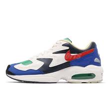 Details About Nike Air Max2 Light Sail Obsidian Blue Red Men Running Shoes Sneakers Bv1359 400