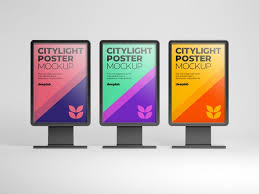 Citylight Poster Mockup With Editable Background Color Paid Ad Ad Mockup Color Background Poster In 2020 Poster Mockup Outdoor Advertising Mockup Mockup