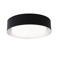 Ellar 3 Light 15 75 Simple Drum Flush Mount Black Flush Mount Light Flush Mount Ceiling Lights Flush Mount