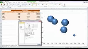 how to draw and format a basic bubble chart in excel 2010