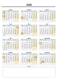Free Monthly Yearly Excel Calendar Template 2020 And Beyond Kalender 2018 Kalender Technik