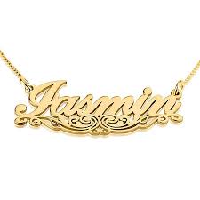 We specialize in custom stylish gold plated name necklaces, name rings, bracelets, earrings, etc. Underlined Name Necklace Unique Name Necklace Designs