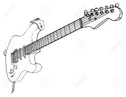 Black And White Electric Guitar Drawing Electric Guitar Sketch Cerca Con Google Guitar Drawing Guitar Sketch Guitar Illustration