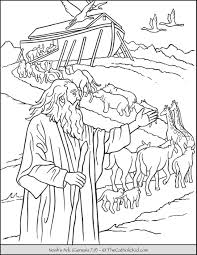 27 noah's ark printable coloring pages printable. Noah S Ark Animals Coloring Page Thecatholickid Com
