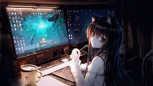 Download best anime wallpapers in japanese and manga style in 4k and hd resolutions for desktop and mobile. Anime Girl Computer Desktop 4k Wallpaper 4 2477