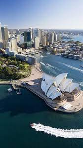 Wallpaper Download 1080x1920 Beautiful Landscape From Sydney City Of Australia Landscapes Wallpaper Australia Landscape Australia Wallpaper Australia Travel