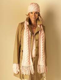 Yarnspirations Com Bernat Cable Hat Scarf And Mittens Patterns Yarnspirations Cable Hat Knitted Cowl Scarves Super Scarf