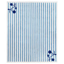 Preise vergleichen und bequem online bestellen! Gulsparv Teppich Gestreift Blau Weiss 133x160 Cm Ikea Deutschland